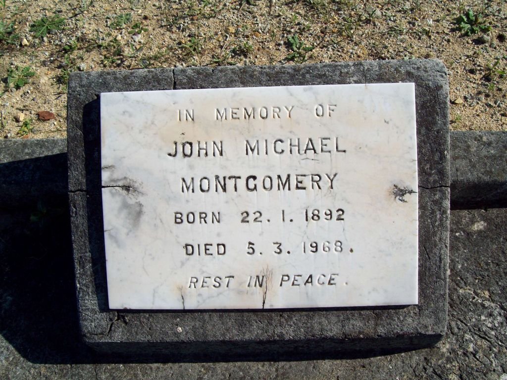 MONTGOMERY John Michael 1892-1968