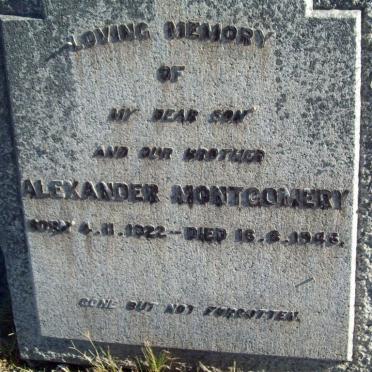 MONTGOMERY Alexander 1922-1946