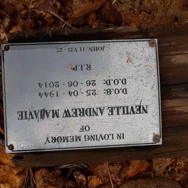 MAJAVIE Neville Andrew 1944-2014