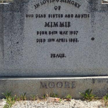 MOORE Mimmie 1887-19?3