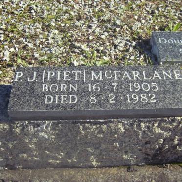 McFARLANE P.J. 1905-1982