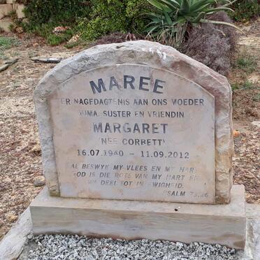 MAREE Margaret nee CORBETT 1940-2012