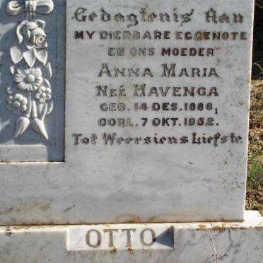 OTTO Anna Maria nee HAVENGA 1886-1952