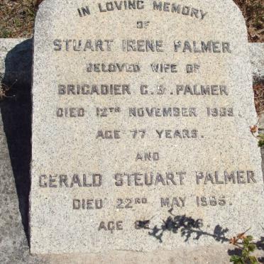 PALMER Gerald Steuart -1965 &amp; Stuart Irene -1959