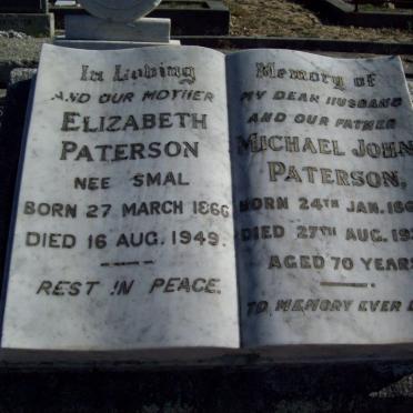 PATERSON Michael John 1868-1938 &amp; Elizabeth SMAL 1866-1949