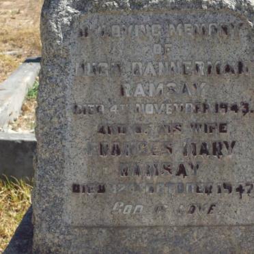 RAMSAY Hugh Bannerman -1943 &amp; Frances Mary -1947