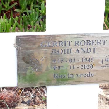 ROHLANDT Gerrit Robert 1945-2020