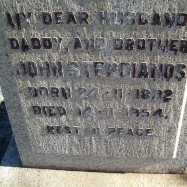 STERGIANOS John 1892-1954