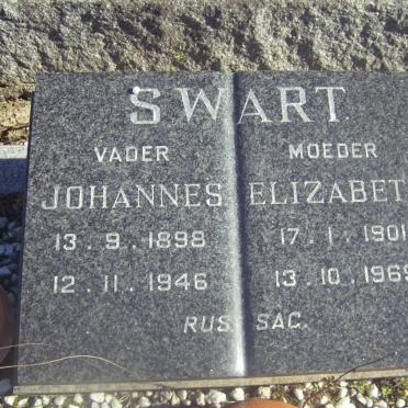 SWART Johannes 1898-1946 &amp; Elizabeth 1901-1969
