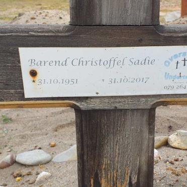 SADIE Barend Christoffel 1951-2017