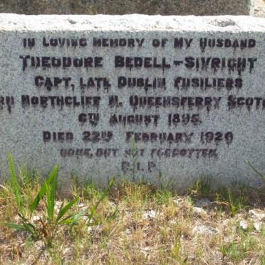 SIVRIGHT Theodore, BEDELL- 1895-1926