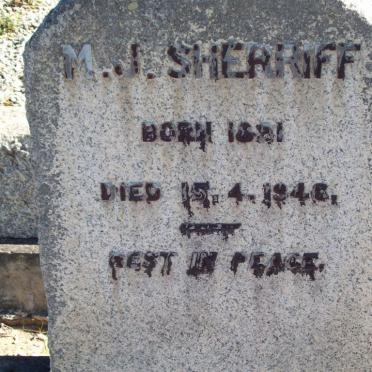 SHERRIFF M.J. 18?1-1946