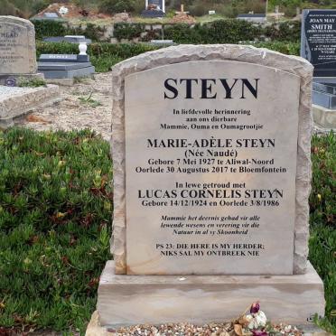 STEYN Lucas Cornelis 1924-1986 &amp; Marie-Adele NAUDE 1927-2017