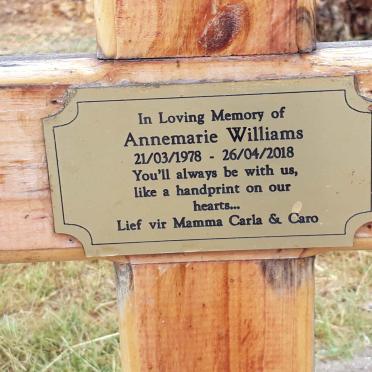 WILLIAMS Annemarie 1978-2018