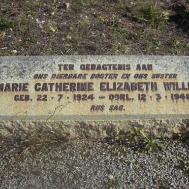 WILLIAMS Marie Catherine Elizabeth 1924-1948