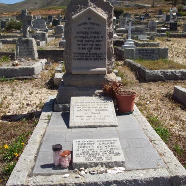 WAAL Robert Crease, de 1898-1976 :: DE WAAL Madelene 1905-1987 :: DE WAAL Gideon Daniel -1923  &amp; Winifred Rachel -1954