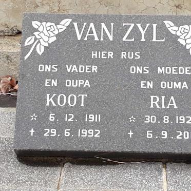 ZYL Koot, van 1911-1992 &amp; Ria 1924-2017