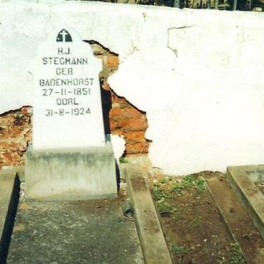 STEGMANN H.J. nee BADENHORST 1851-1924 :: STEGMANN J.P. 1845-1917