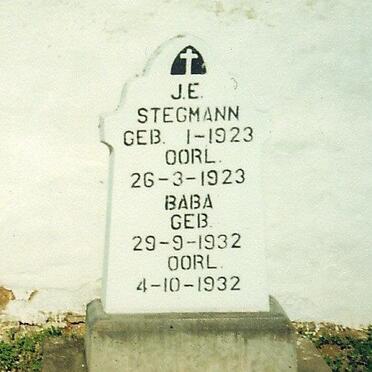 STEGMANN J.E. 1923-1923 :: STEGMANN Baba 1932-1932