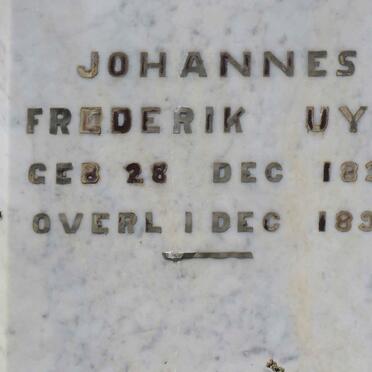 UYS Johannes Frederik 1837-1896 
