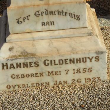 GILDENHUYS Hannes 1855-1923
