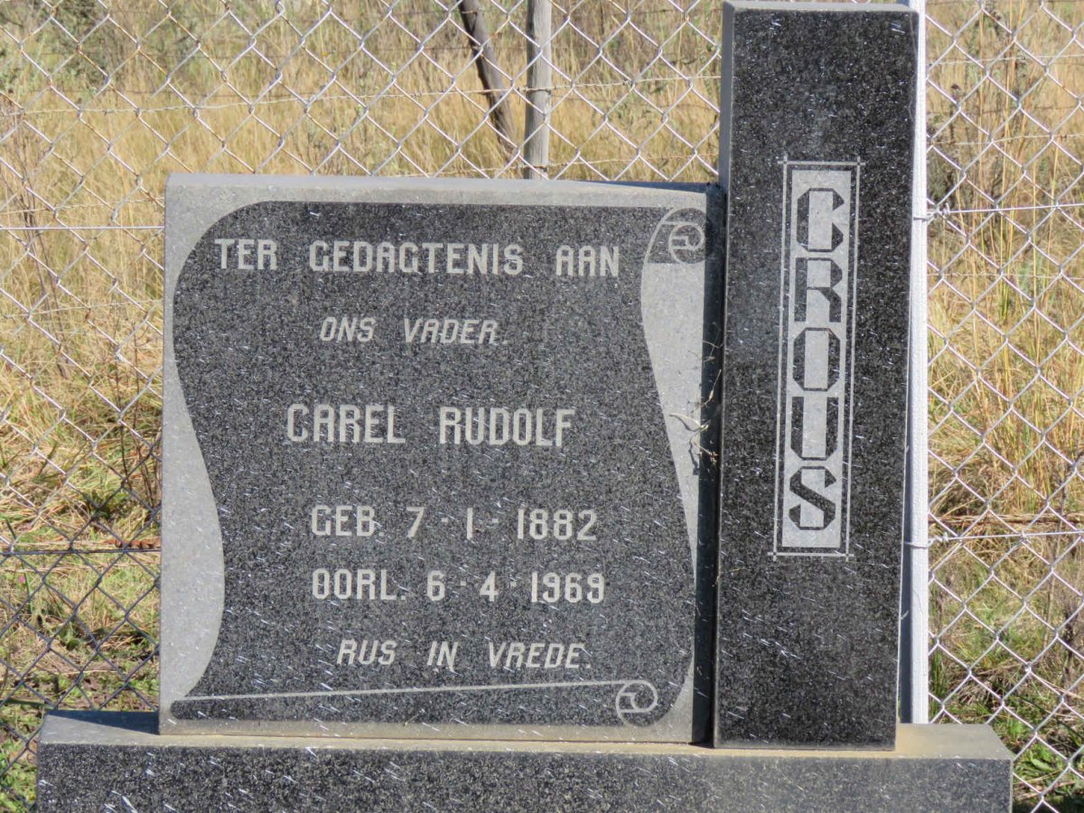 CROUS Carel Rudolf 1882-1969