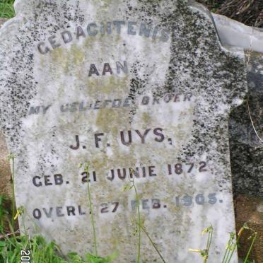 UYS J.F. 1872-1905