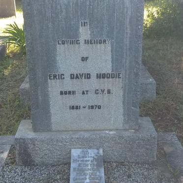 MOODIE Eric David 1881-1970 &amp; Edith Eleanor COX 1896-1972