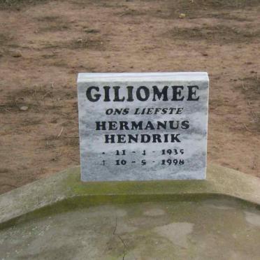 GILIOMEE Hermanus Hendrik 1935-1998