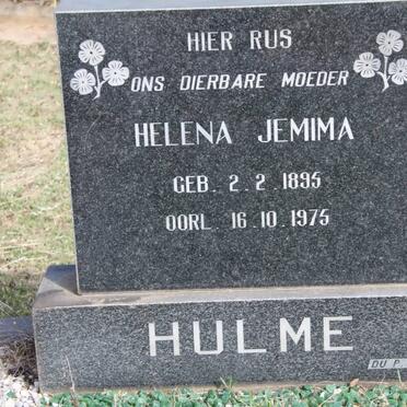 HULME Helena Jemima 1895-1975