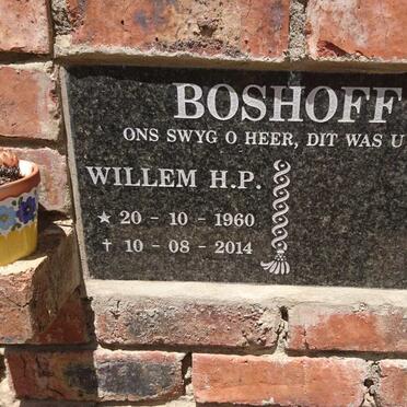 BOSHOFF Willem H.P. 1960-2014