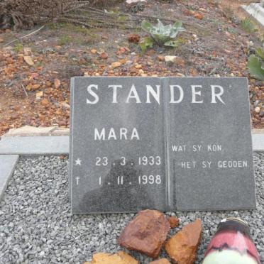 STANDER Mara 1933-1998