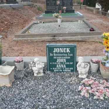 JONCK John 1905-1987 &amp; Anna 1910-1978