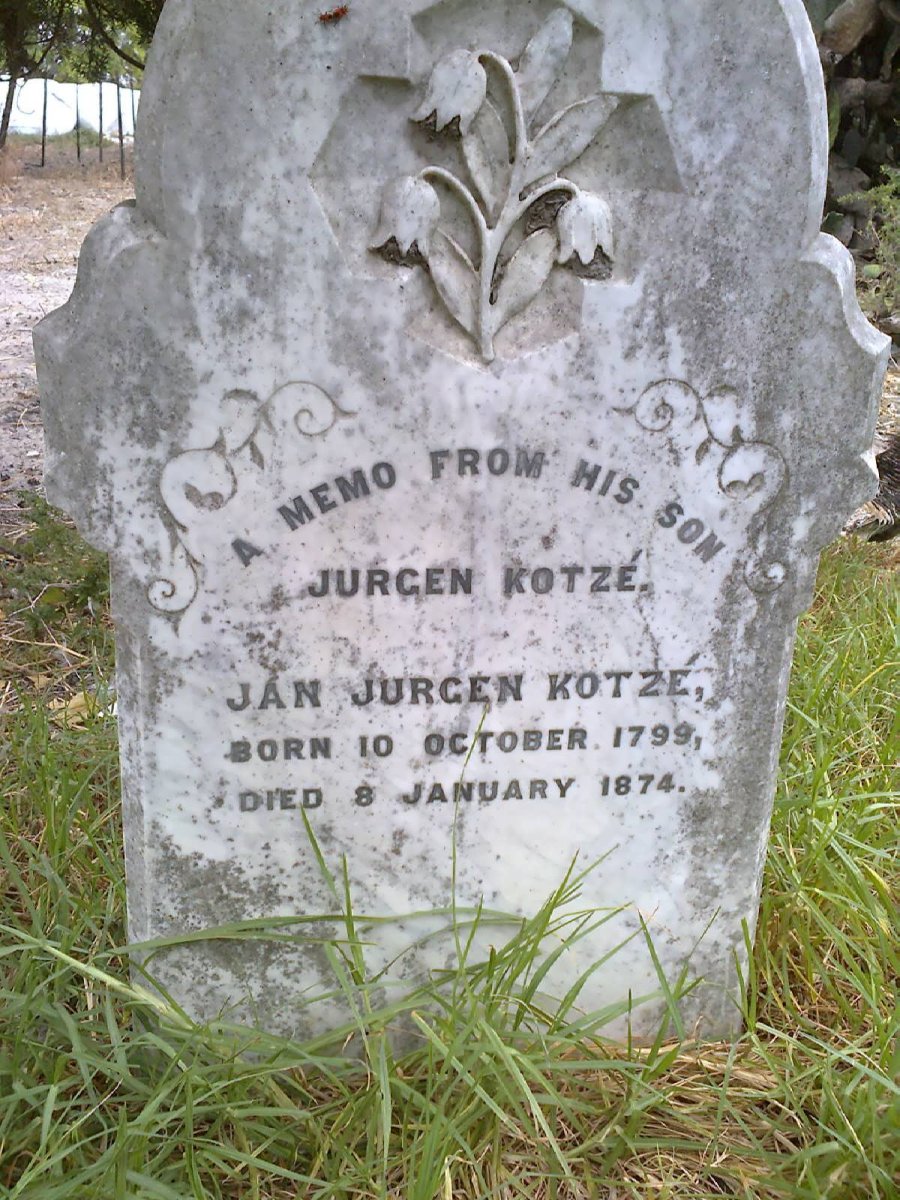 KOTZÉ Jan Jurgen 1799-1874