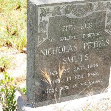 SMUTS Nicholas Petrus 1904-1942