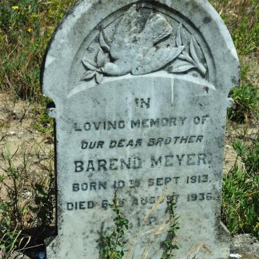 MEYER Barend 1913-1936