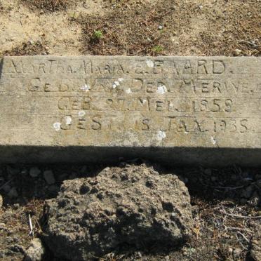 BAARD Martha Maria E. nee VAN DER MERWE 1858-1938