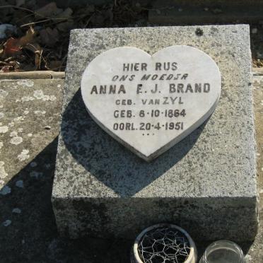 BRAND Anna E.J. nee VAN ZYL 1864-1951