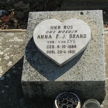 BRAND Anna E.J. nee VAN ZYL 1864-1951