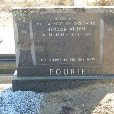 FOURIE Hendrik Willem 1904-1977