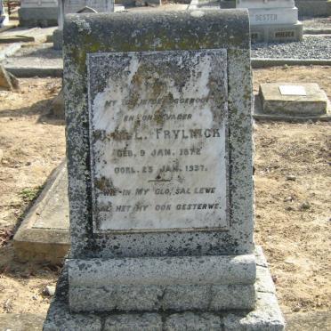 FRYLINCK J.M.L. 1872-1937