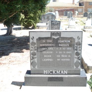 HICKMAN Joachim Paulus 1913-1983