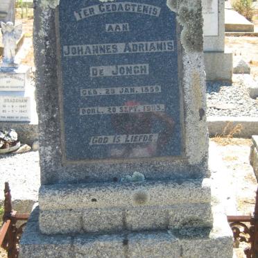 JONGH Johannes Adrianis, de 1859-1933