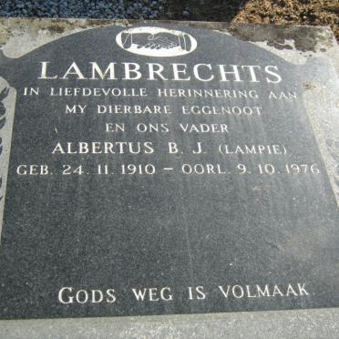 LAMBRECHTS Albertus B.J. 1910-1976