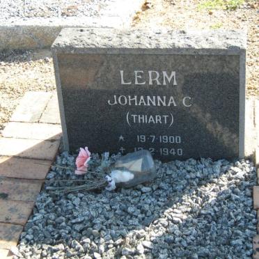 LERM Johanna C. nee THIART 1900-1940