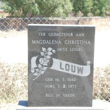 LOUW Magdalena Christina 1882-1973