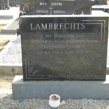 LAMBRECHTS Johannes Erasmus 1922-1975