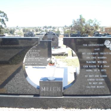MELCK Naomi Wilma nee KALIS 1944-1975