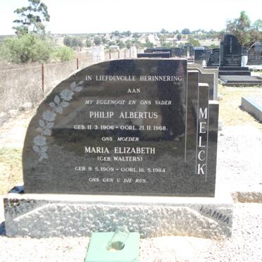 MELCK Philip Albertus 1906-1968 &amp; Maria Elizabeth WALTERS 1909-1984
