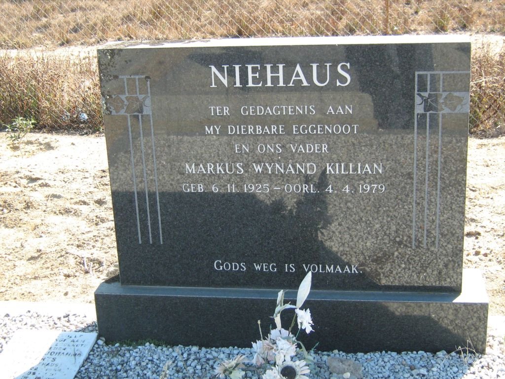 NIEHAUS Markus Wynand Killian 1925-1979